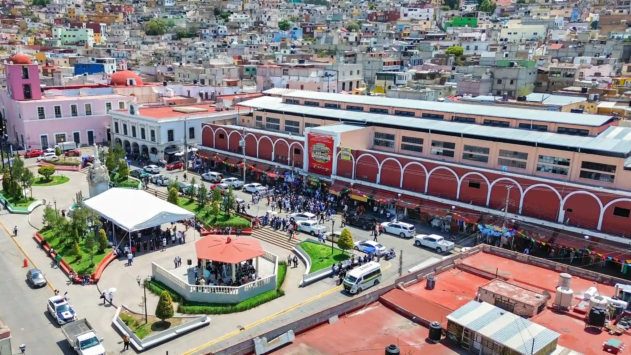 Vista aérea de Pachuca